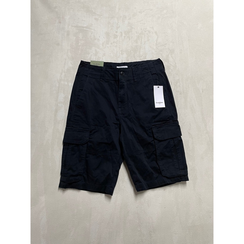 Goodfellow & Co Mens 11 Inch Cargo Shorts Black Size 29 NWT